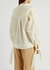 Sonya cream pintucked cotton-blend shirt - Jonathan Simkhai