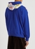 Blue printed hooded cotton sweatshirt - JW Anderson