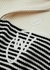 Striped half-zip ribbed wool jumper - JW Anderson