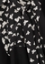 Black butterfly-print silk top - RED Valentino