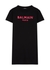 KIDS Black logo-embroidered cotton T-shirt dress (12-14 years) - Balmain