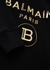 KIDS Black logo cotton sweatshirt (12-16 years) - Balmain