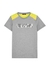KIDS Grey panelled logo cotton T-shirt (12-16 years) - Balmain