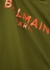 KIDS Green logo cotton T-shirt (12-14 years) - Balmain