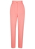 Coral slim-leg twill trousers - Dolce & Gabbana