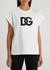 White logo-appliquéd cotton T-shirt - Dolce & Gabbana