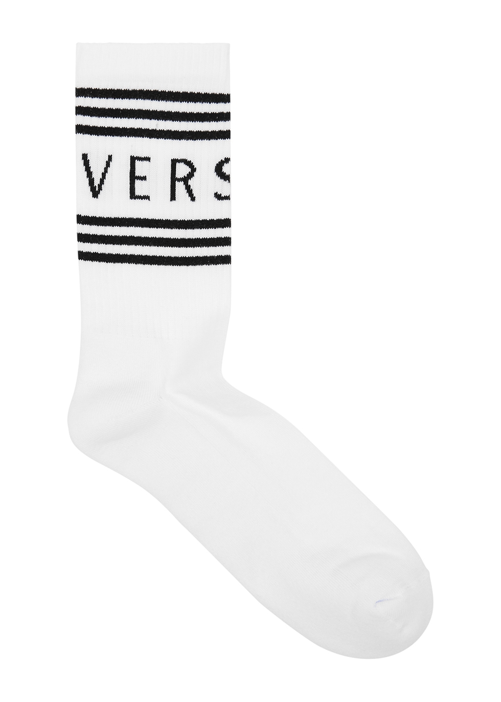 Versace White logo cotton-blend socks - Harvey Nichols