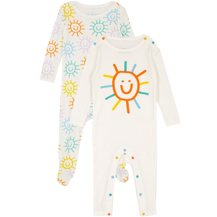 Stella McCartney KIDS White Printed Cotton Babygrow Gift Set