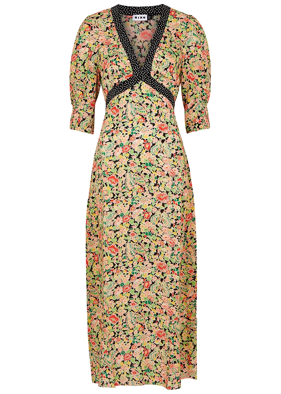RIXO Deanna floral-print maxi dress - Harvey Nichols