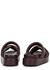 Bordeaux leather flatform sandals - Dries Van Noten