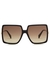Malibu4 black square-frame sunglasses - Max Mara Weekend