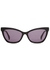 Logo5 black cat-eye sunglasses - Max Mara Weekend