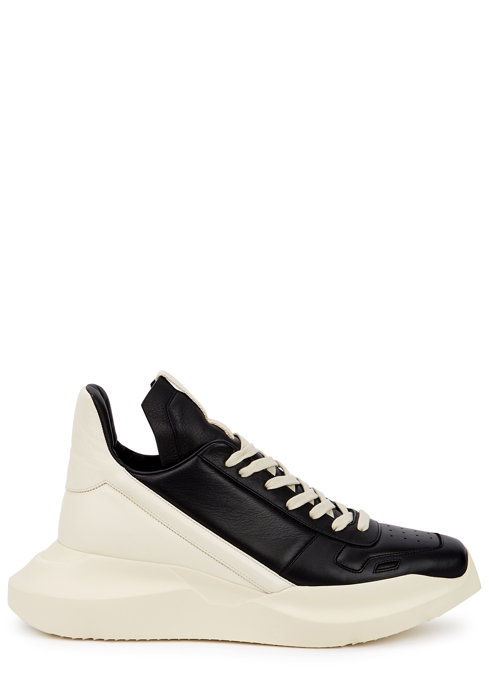Geth Runner panelled leather sneakers