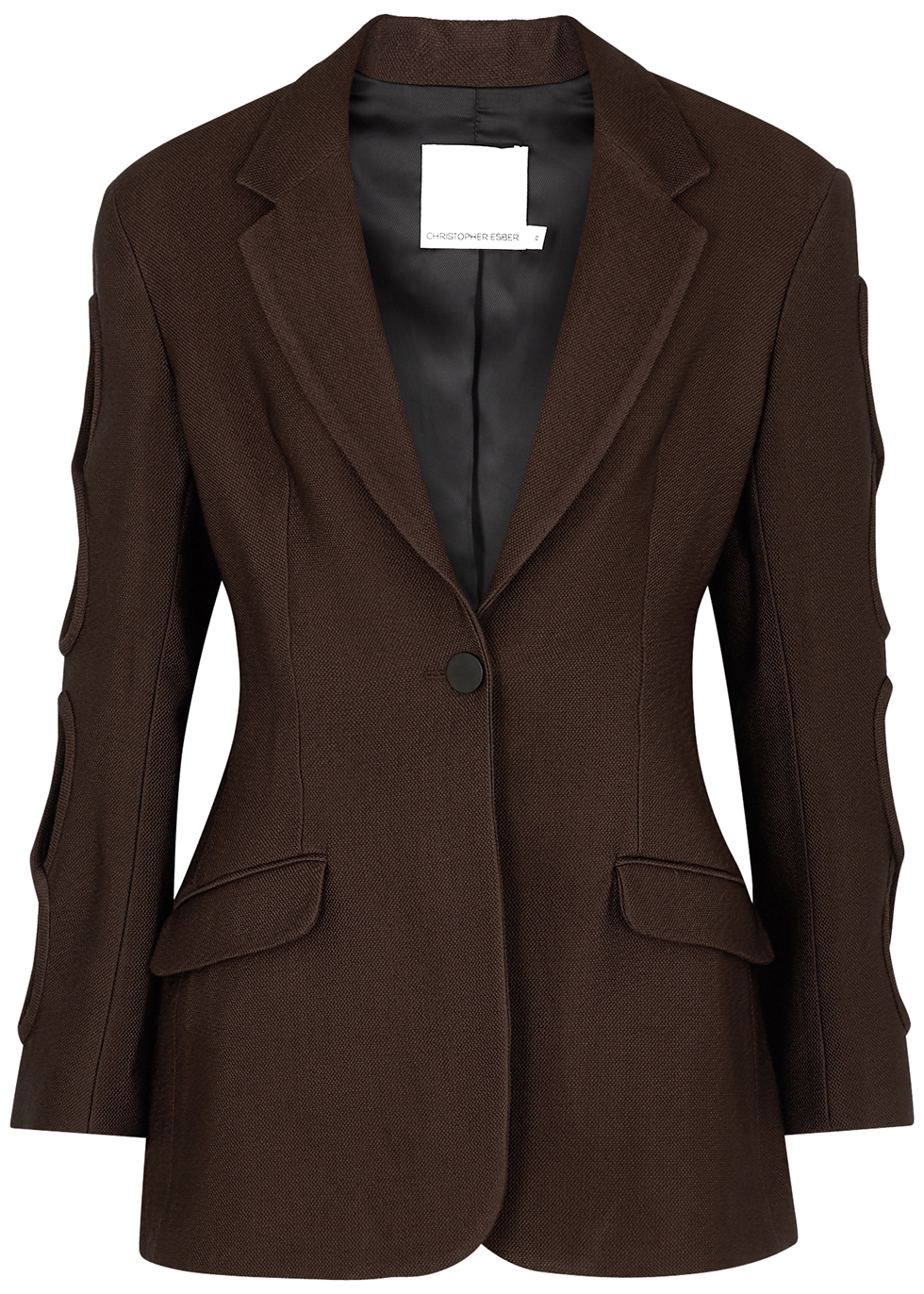 Infinity brown cut-out blazer