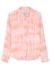 Josephine coral tie-dyed rayon shirt - Rails