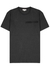 Grey logo stretch-cotton T-shirt - Alexander McQueen