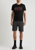 Dark grey logo cotton shorts - Alexander McQueen