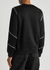 Black zip-embellished cotton-blend sweatshirt - Alexander McQueen