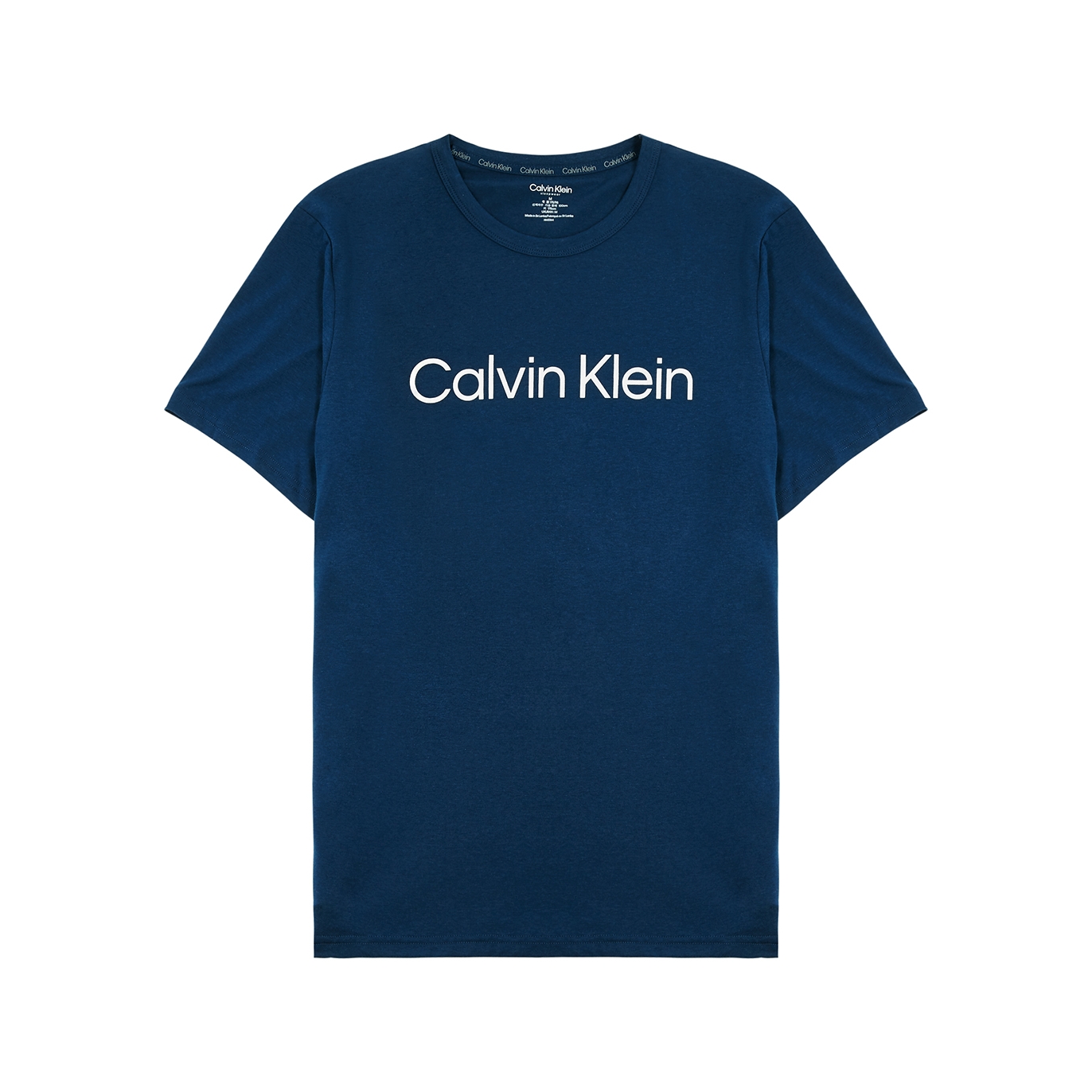 Calvin Klein Blue Logo Stretch-jersey T-shirt - XL