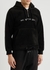 Black hooded fleece sweatshirt - Mki Miyuki Zoku