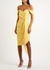 Yellow off-the-shoulder midi dress - Lavish Alice