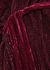 Gabrielle burgundy sequin wrap dress - Retrofête