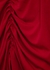 Kai red ruched stretch-jersey mini dress - Retrofête