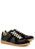 Replica black leather sneakers - Maison Margiela