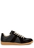 Replica black leather sneakers - Maison Margiela