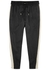 Black panelled satin track pants - Saint Laurent