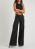 Black cut-out twill trousers - Courrèges