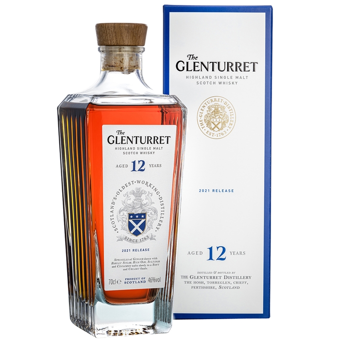 GLENTURRET 12 Year Old 2021 Release Single Malt Scotch Whisky