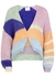 Colour-blocked chunky-knit cardigan - forte_forte