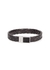 Grey braided leather bracelet - medium - Tateossian