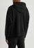 Black logo hooded cotton sweatshirt - Versace Jeans Couture