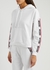White logo hooded stretch-cotton sweatshirt - Moschino Underwear