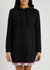Black hooded stretch-cotton sweatshirt dress - Moschino Underwear