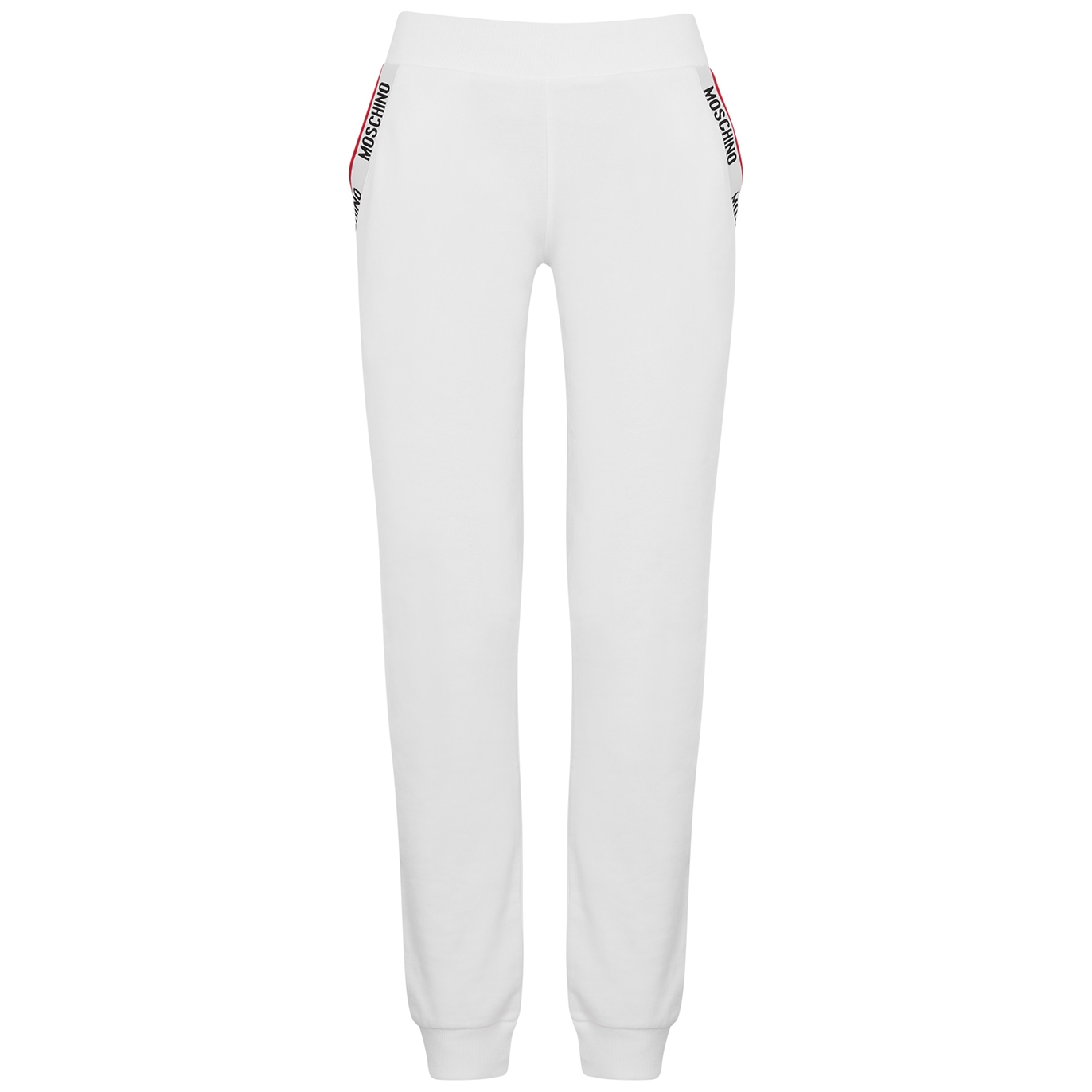 Moschino Underwear White Logo Stretch-cotton Sweatpants - M