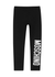 KIDS Black logo stretch-cotton leggings (4-8 years) - MOSCHINO