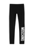 KIDS Black logo stretch-cotton leggings (10-14 years) - MOSCHINO