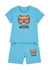 KIDS Blue printed cotton T-shirt and shorts set (6-36 months) - MOSCHINO
