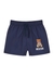 KIDS Blue logo-print shell swim shorts (4-8 years) - MOSCHINO
