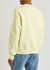 Yellow logo-embroidered cotton sweatshirt - AMI Paris