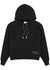 Black hooded cotton-blend sweatshirt - AMI Paris