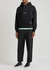 Black hooded cotton-blend sweatshirt - AMI Paris