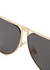 Gold-tone polarised aviator-style sunglasses - Dolce & Gabbana