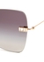 Butterfly gold-tone oversized sunglasses - Miu Miu