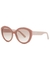 Taupe round-frame sunglasses - Prada