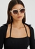 Almond oversized sunglasses - Prada
