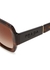 Tortoiseshell oversized square-frame sunglasses - Prada